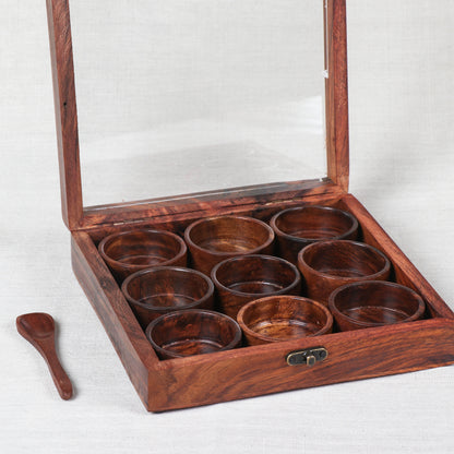 Spice Box - Handcrafted with Sheesham Wood
