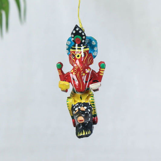 Handpainted Wooden Hanging - Goddess Durga