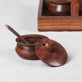 Brown Spice Hanging Set - Handcrafted with Sheesham Wood