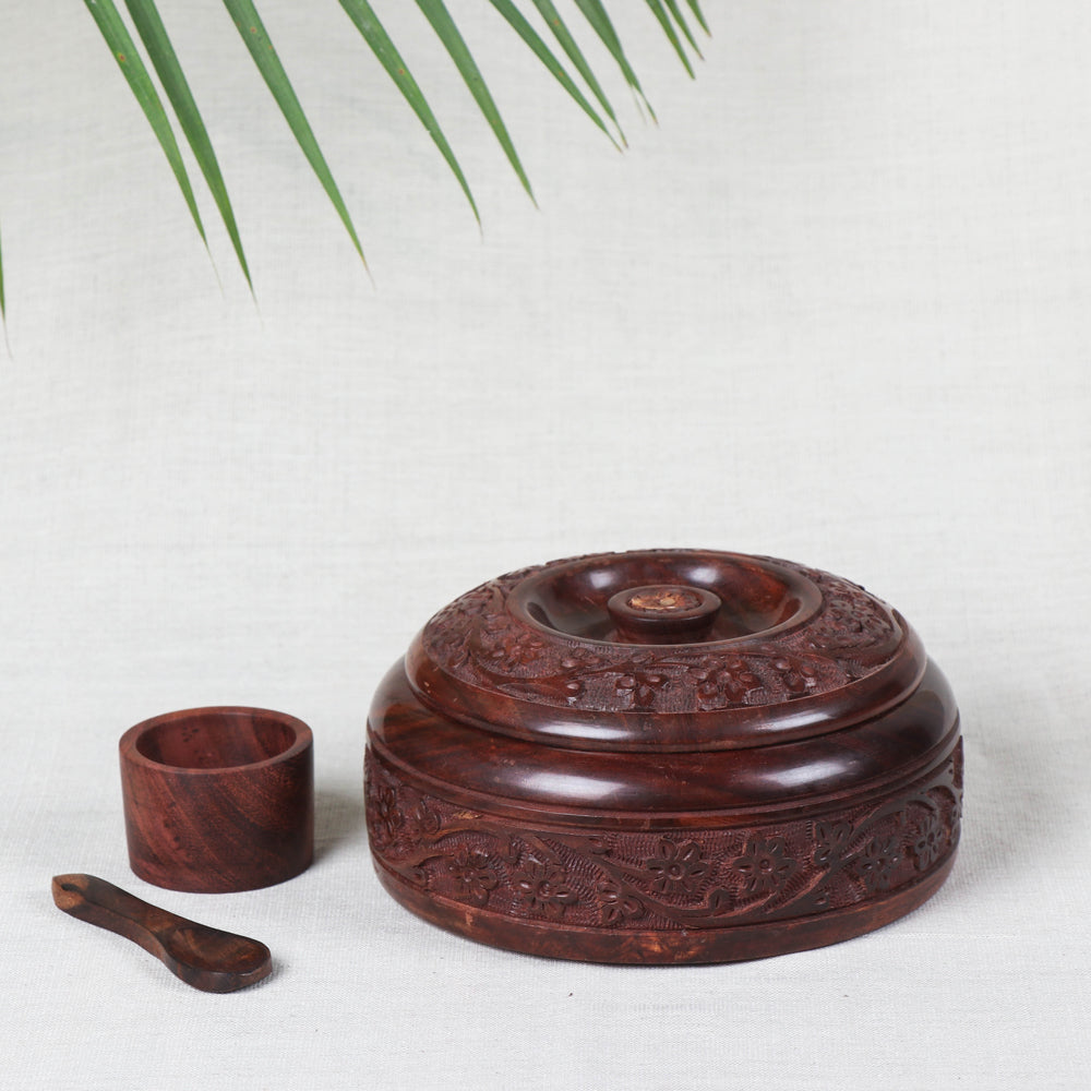 Sheesham Wooden Masala Box
