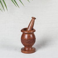 Wooden Mortar and Pestle
