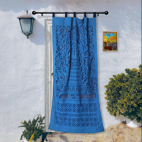 Barmer Applique Queen Cut Work Door Curtain