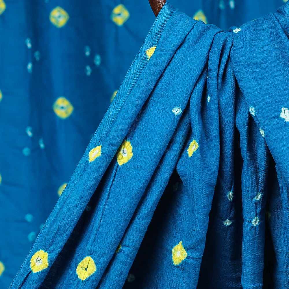 Blue - Kutch Tie-Dye Mul Cotton Bandhani Fabric 03