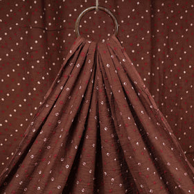 Penny Brown Kutch Bandhani Tie-Dye Mul Cotton Fabric Online at iTokri.com