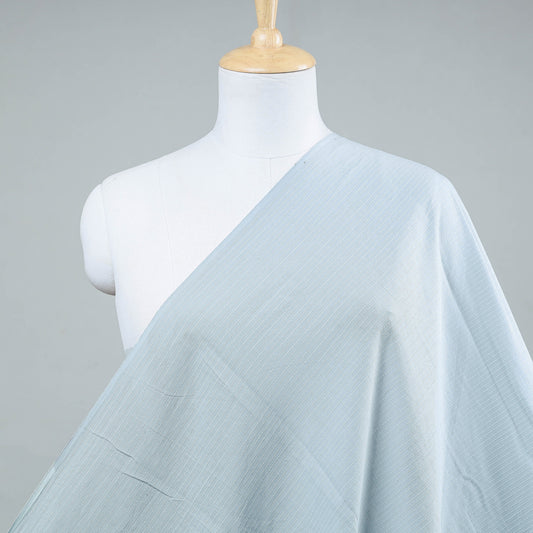 Light Blue Prewashed Running Stitch Cotton Fabric