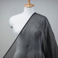Buy Black Plain Weaving Cotton Kota Doria Fabric 