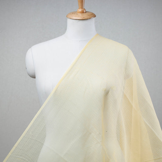 Beige - Kota Doria Weaving Plain Cotton Fabric 03