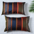  Set of 2 - Khun Patchwork Cotton Pillow Covers (25 x 15 in) 03 