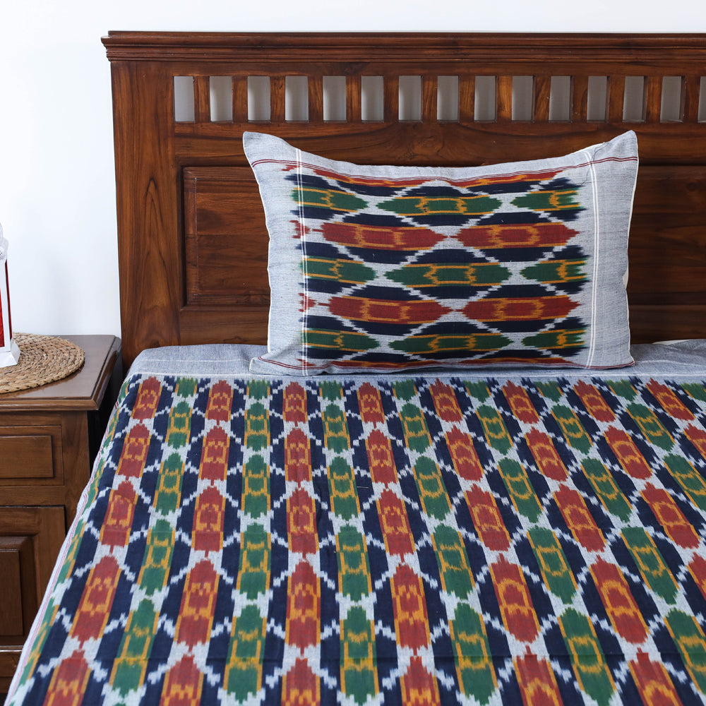 pochampally ikat double bed cover set