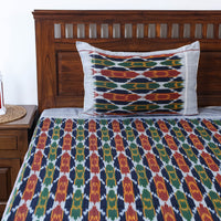 pochampally ikat double bed cover set