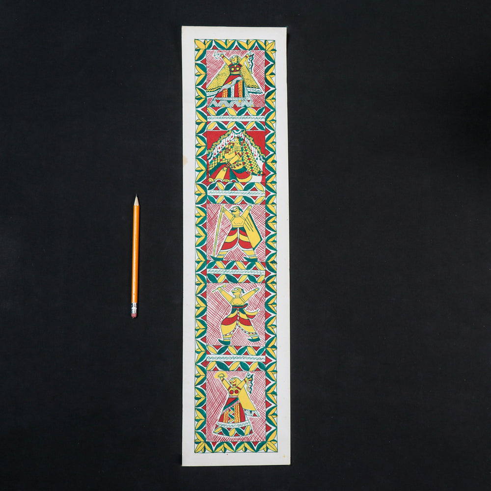 Traditional Manjusha Handpainted Painting (24 x 5.5 in)