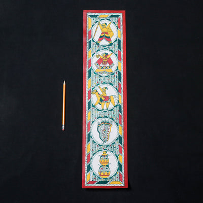 Traditional Manjusha Handpainted Painting (24 x 5.5 in)