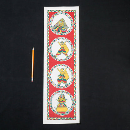 Traditional Manjusha Handpainted Painting (22 x 7 in)