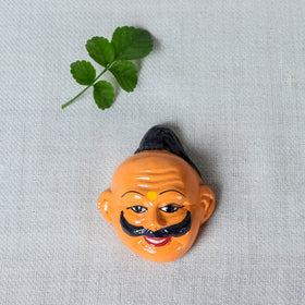  Handpainted Terracotta Face Magnet of India Set Online in India  