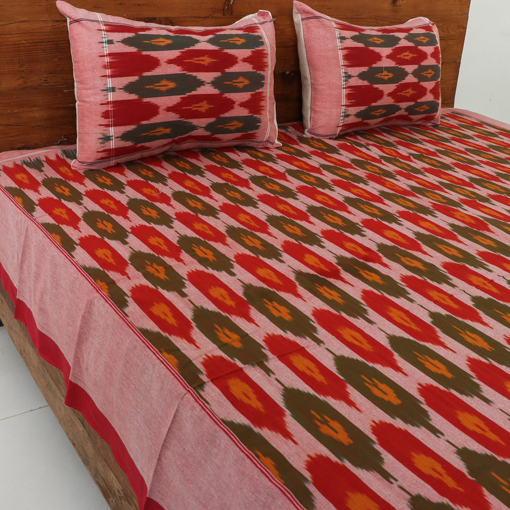 pochampally ikat double bed cover set