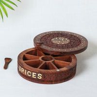 Sheesham Wooden Masala Box