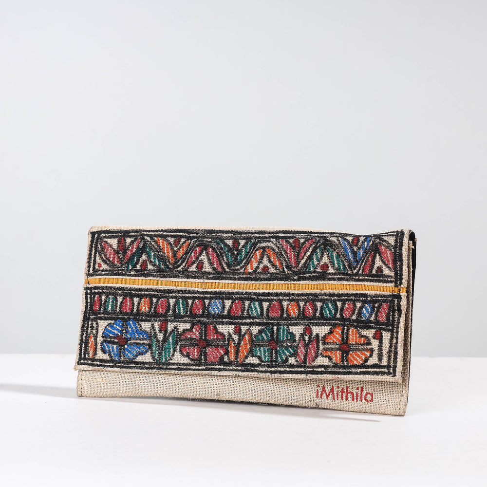 madhubani jute clutch