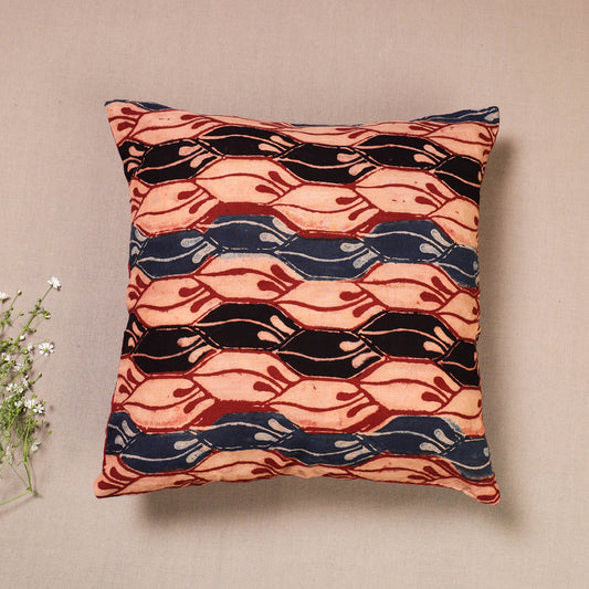 Multicolor - Ajrakh Print Cotton Cushion Cover (16 x 16 in)