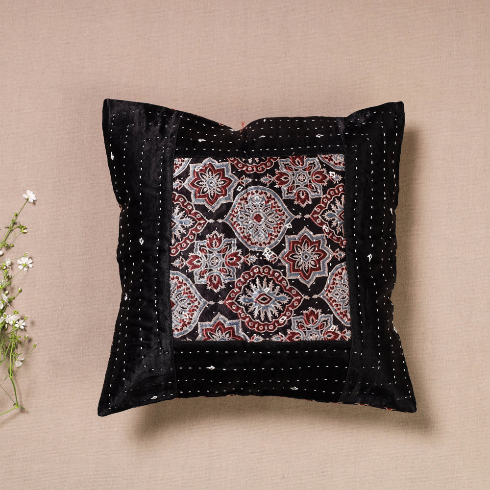 ajrakh cushion cover