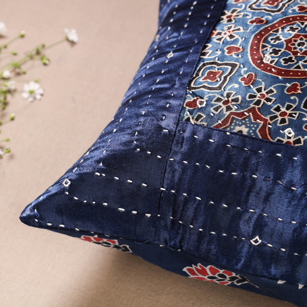 ajrakh cushion cover