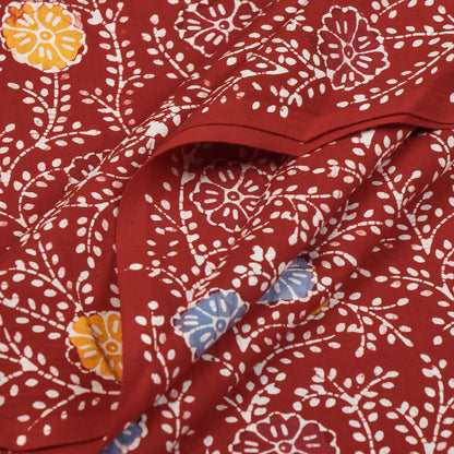 Red - Exclusive Indonesian Style Batik Printed Cotton Fabric