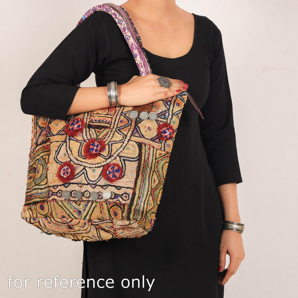 Vintage Afghani Hand Embroidered Shopping Bag Big Purse Tote Satchel Boho  Hippie Statement Mirror Work Handmade Cotton Messenger Bag VH 05 - Etsy