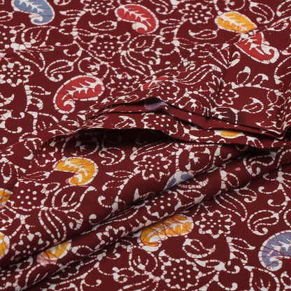 Maroon - Exclusive Indonesian Style Batik Printing Cotton Fabric