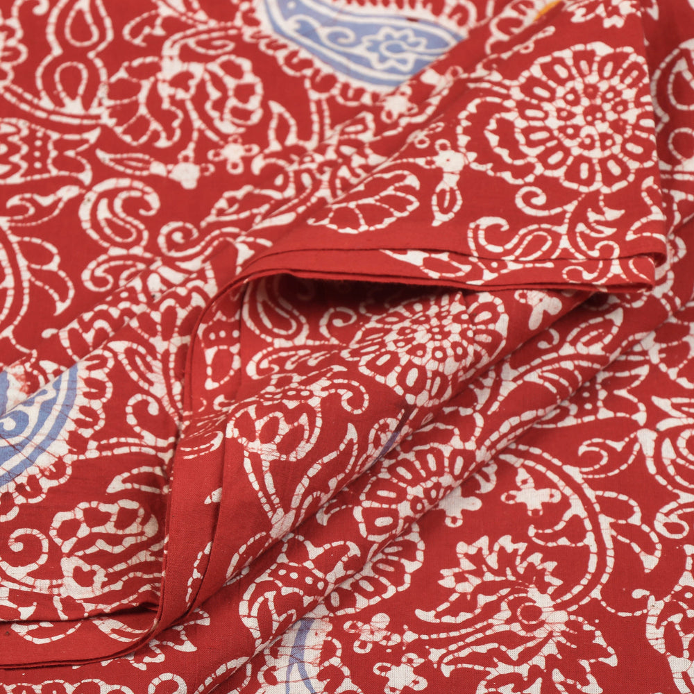 Red - Exclusive Indonesian Style Batik Printed Cotton Fabric