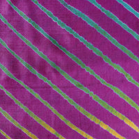 Original Leheria Tie-Dye Pure Tussar Silk Fabric by Badshah Miyan