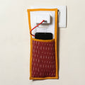 Yellow Handmade Cotton Fabric Mobile Charging Holder 