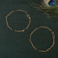 molded brass anklet