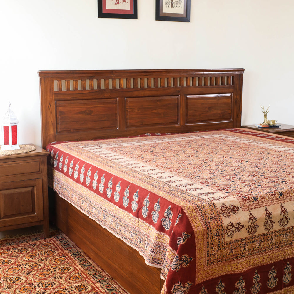 kalamkari double bed cover