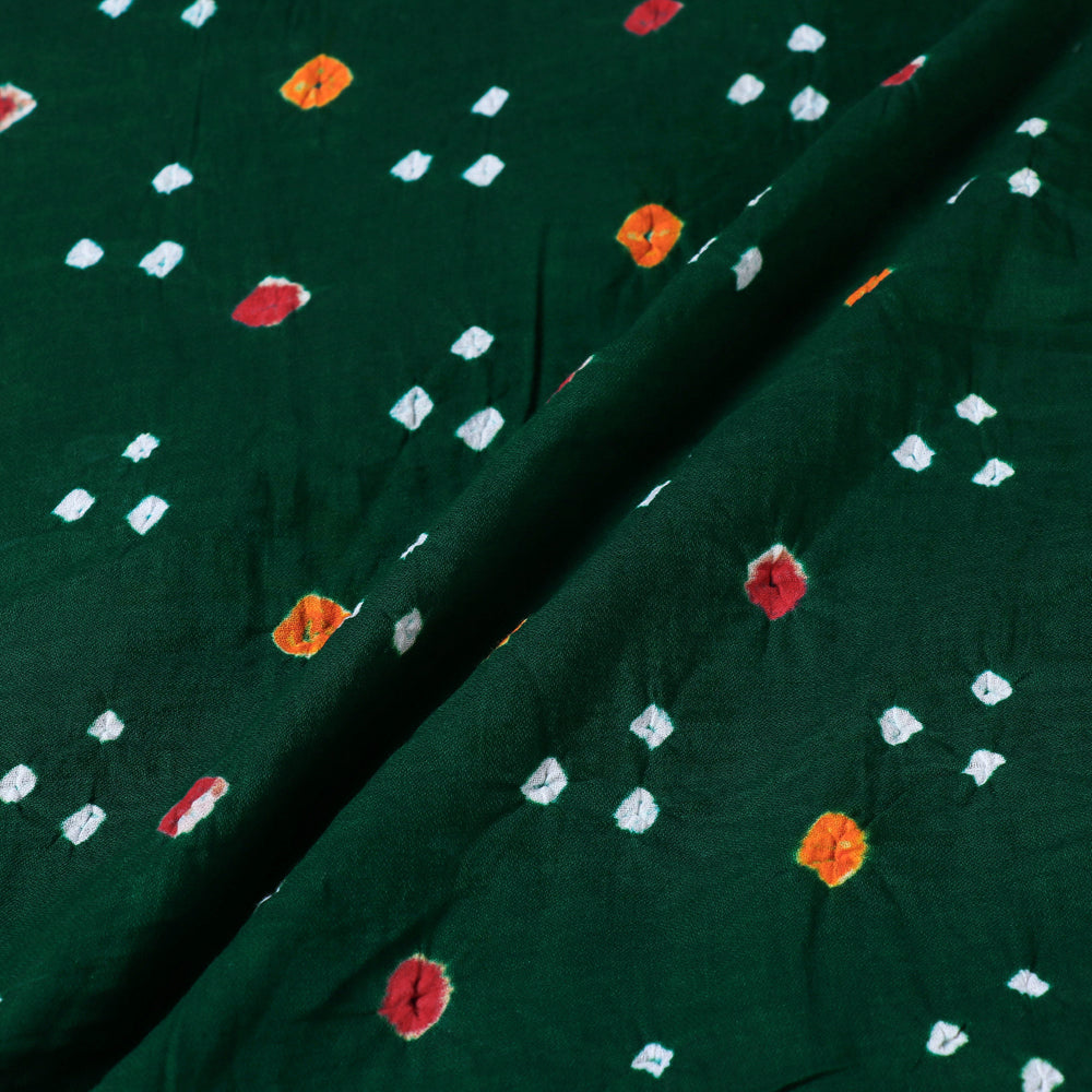 Buy Kutch Tie-Dye Bandhani Mul Cotton Fabric Online