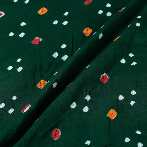 Buy Kutch Tie-Dye Bandhani Mul Cotton Fabric Online