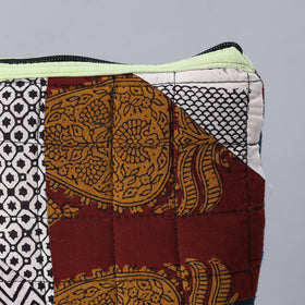  Handmade Cotton Fabric Quilted Patchwork Utility Pouch 