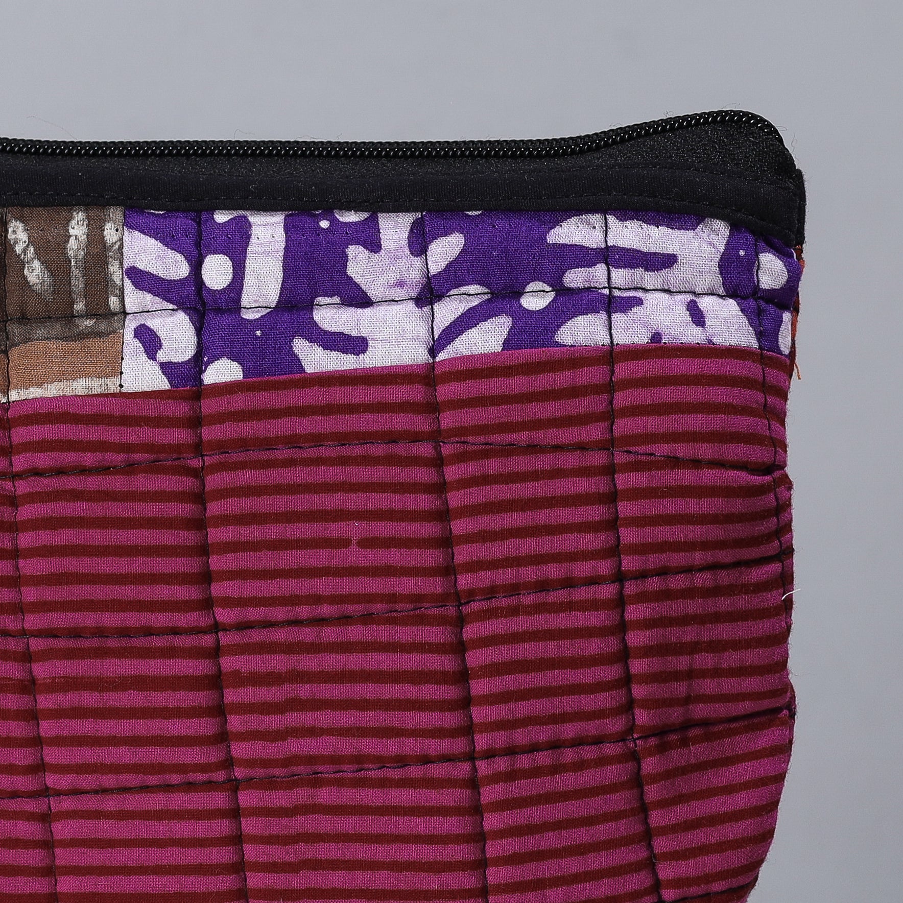  Handmade Cotton Fabric Quilted Patchwork Utility Pouch 