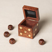 wooden dice box 