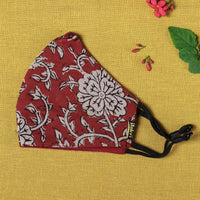 Bagru Block Printed Cotton 3 Layer Snug Fit Face Cover