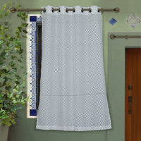 block printed window curtain
