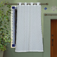 block printed window curtain
