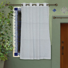  Hand Block Printed Cotton Window Curtain 