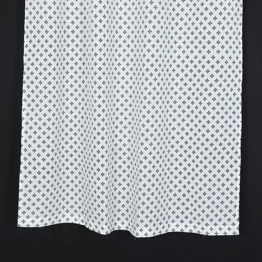 block printed window curtain
