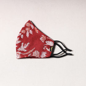  Sanganeri Block Printing Cotton 3 Layer Snug Fit Face Cover 