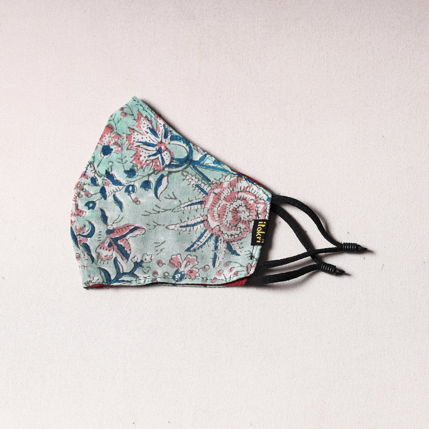  Sanganeri Block Printing Cotton 3 Layer Snug Fit Face Cover 