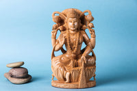 Lakshmi Wood Sculpture 