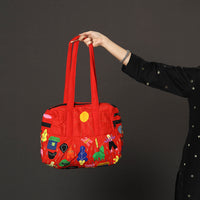 applique shoulder bag