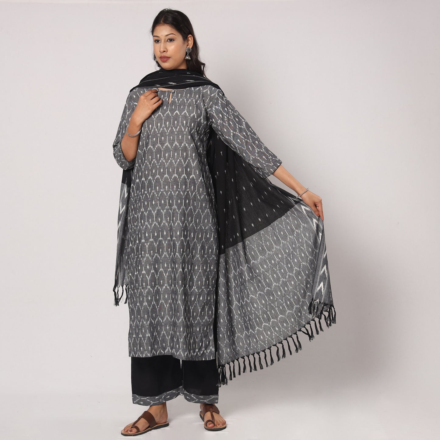 Pochampally Ikat Kurta Set