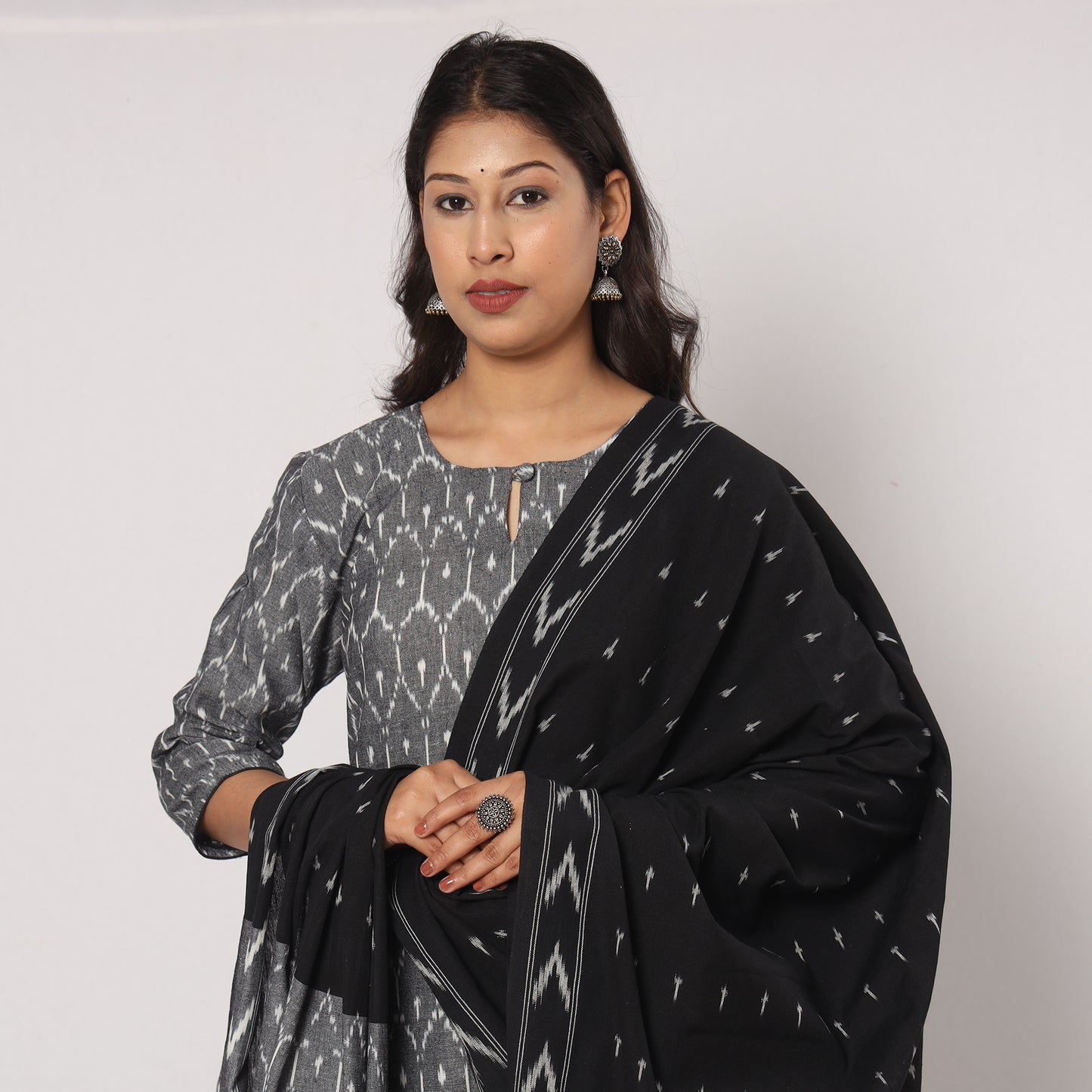 Pochampally Ikat Kurta Set