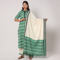 Pochampally Ikat Kurta with Palazzo & Dupatta Set
