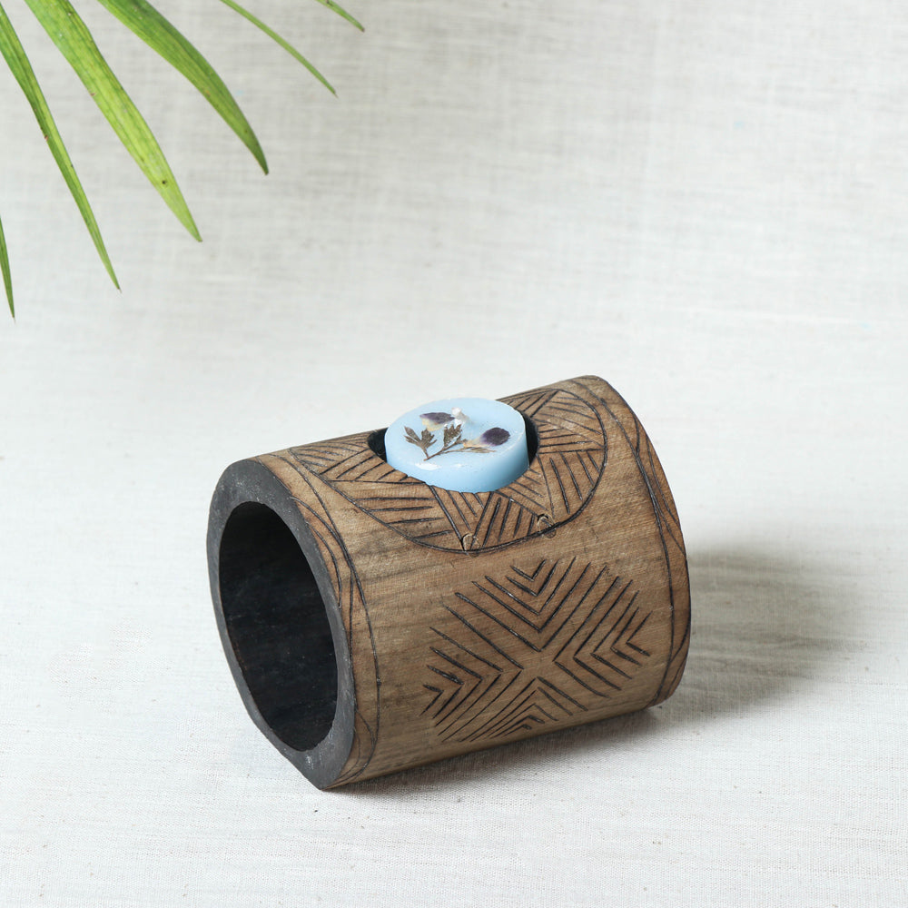 Bamboo Candle Stand

